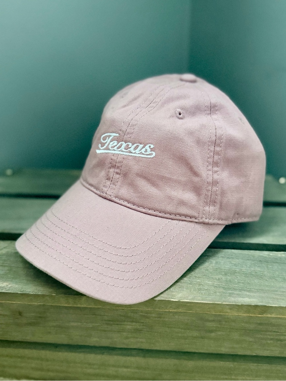 Legacy Dusty Pink Texas Embroidered Cap Hat One Size Adjustable NWT